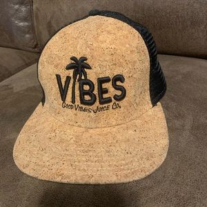 Cork board material snap back Juice CO cool hat